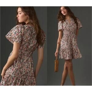 Anthropologie The Somerset Floral Mini Dress
